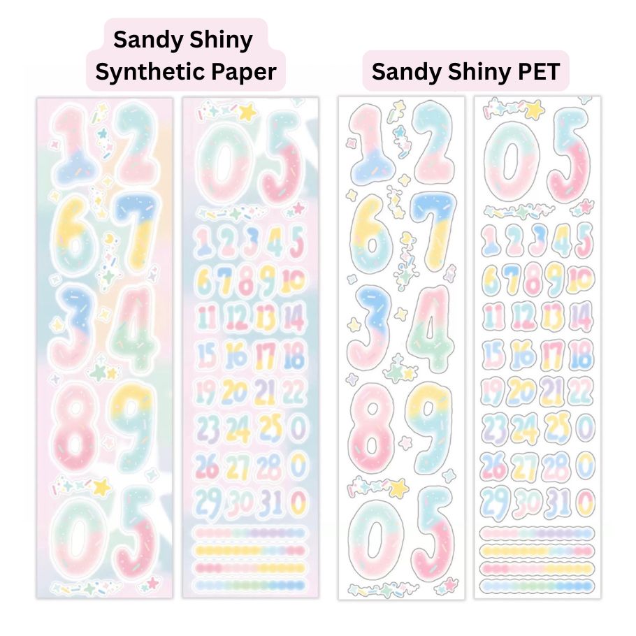 Die-Cut Sticker Roll - The Soft Sweet Numbers