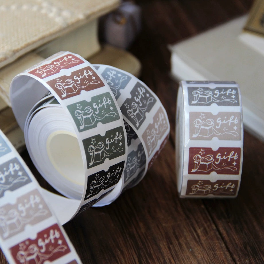 Gift Label Sticker Rolls