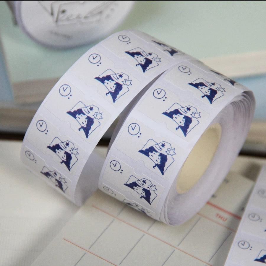 Good Night Witch Label Sticker Rolls