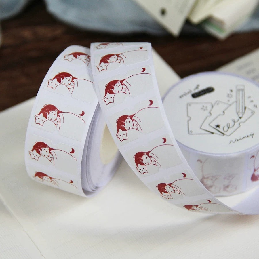 Good Night Witch Label Sticker Rolls