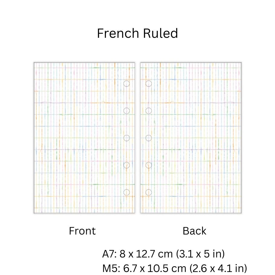 Neinei Loose Leaf Paper Refills - A7 & M5 Size