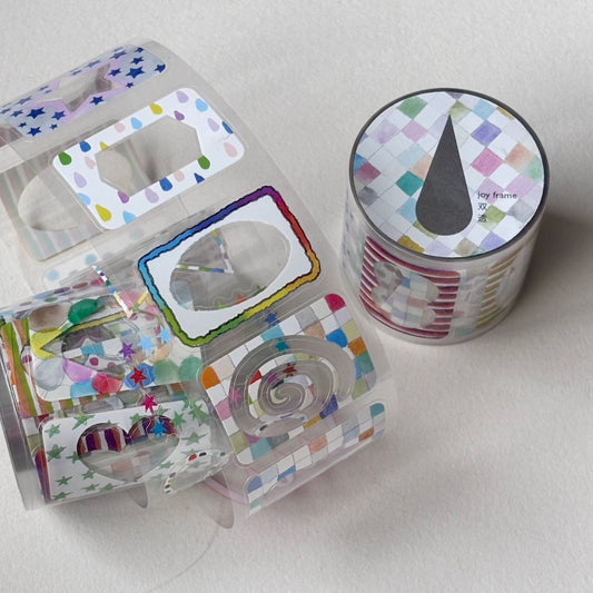 Die-Cut Sticker Roll - Joy Frame