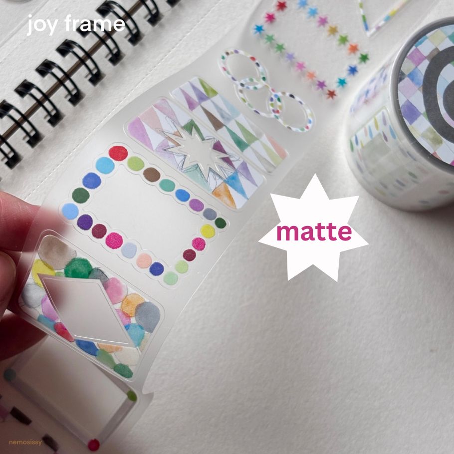Die-Cut Sticker Roll - Joy Frame