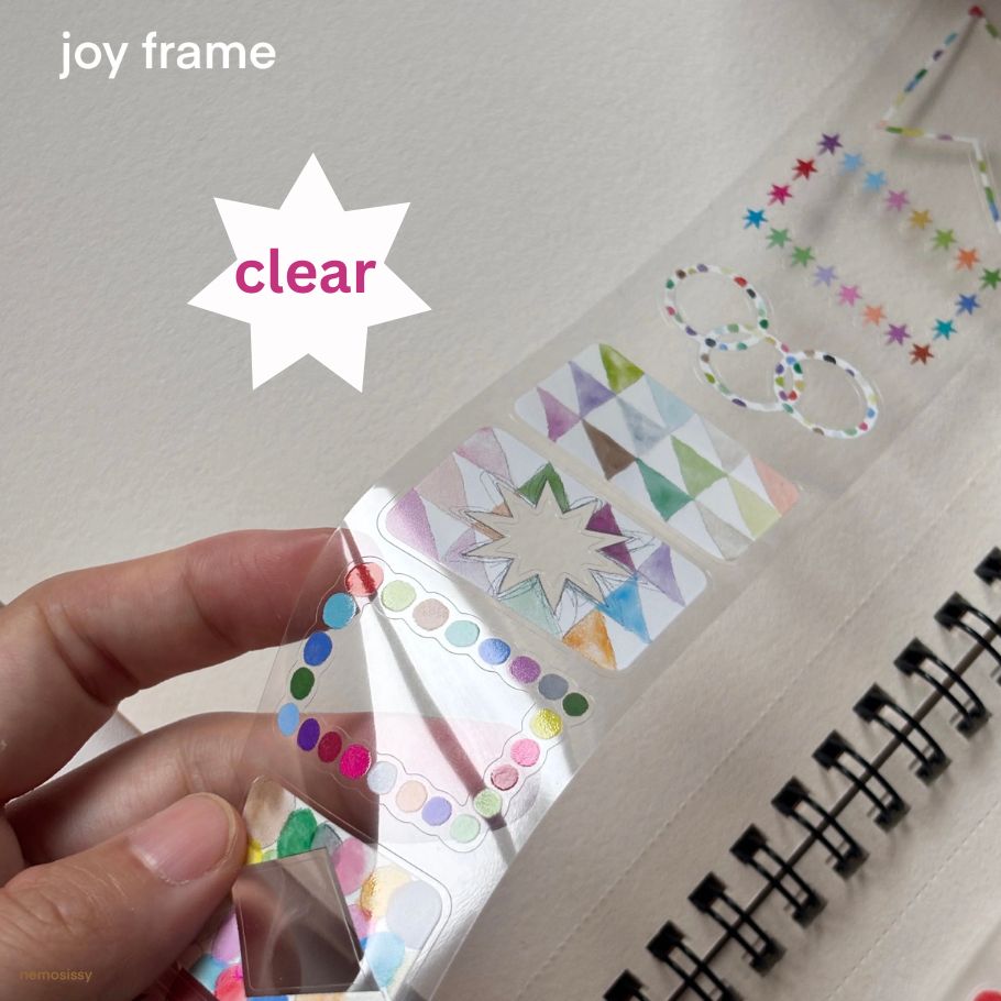 Die-Cut Sticker Roll - Joy Frame