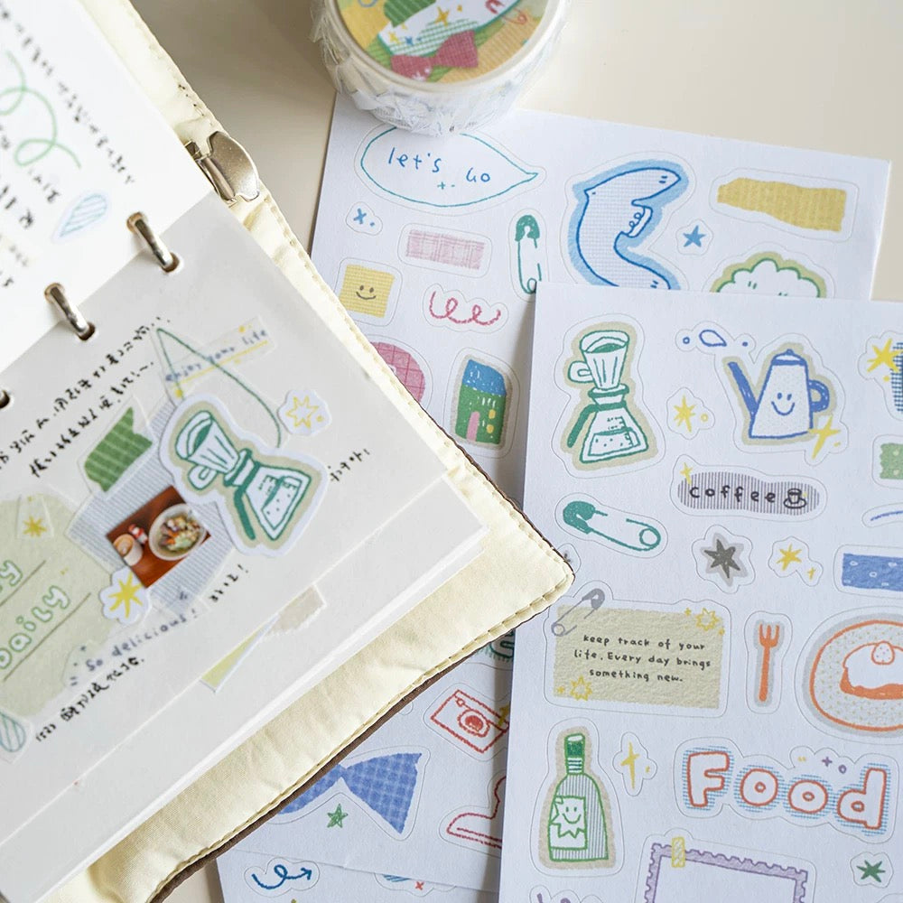 Die-Cut Sticker Sheets - Base & Doodle Poster