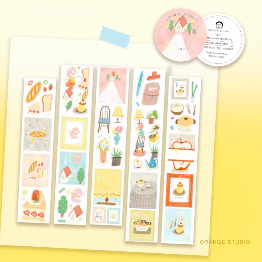 Die-Cut Sticker Roll - Lovely Spring
