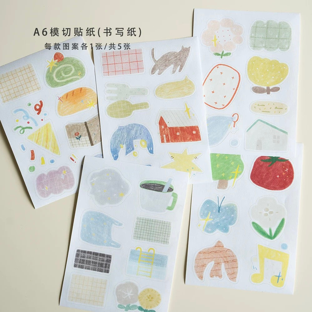 Die-Cut Sticker Sheets - Base & Doodle Poster