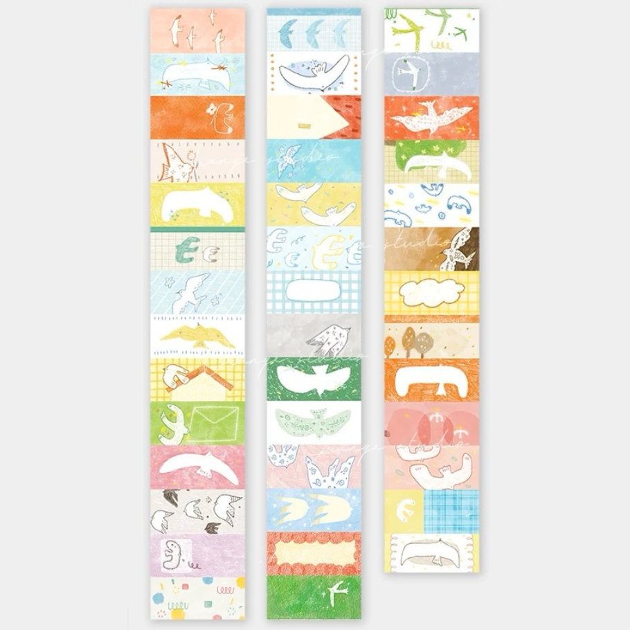 Label Sticker Roll - Flying Bird