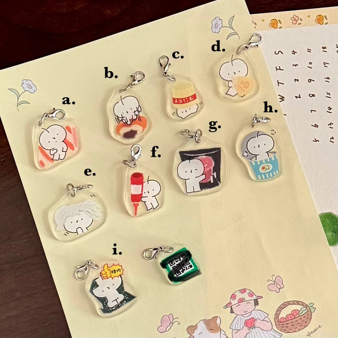 Papaapple Acrylic Charms