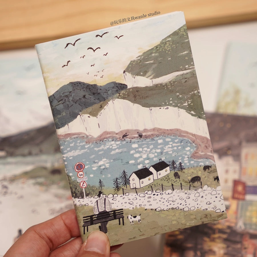 Notebook - Countryside & Night - Passport Size
