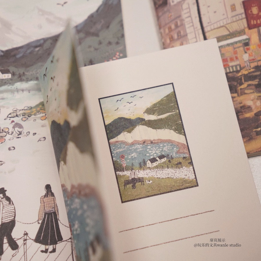 Notebook - Countryside & Night - Passport Size
