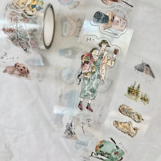 Die-Cut Sticker Roll - Solo Travel
