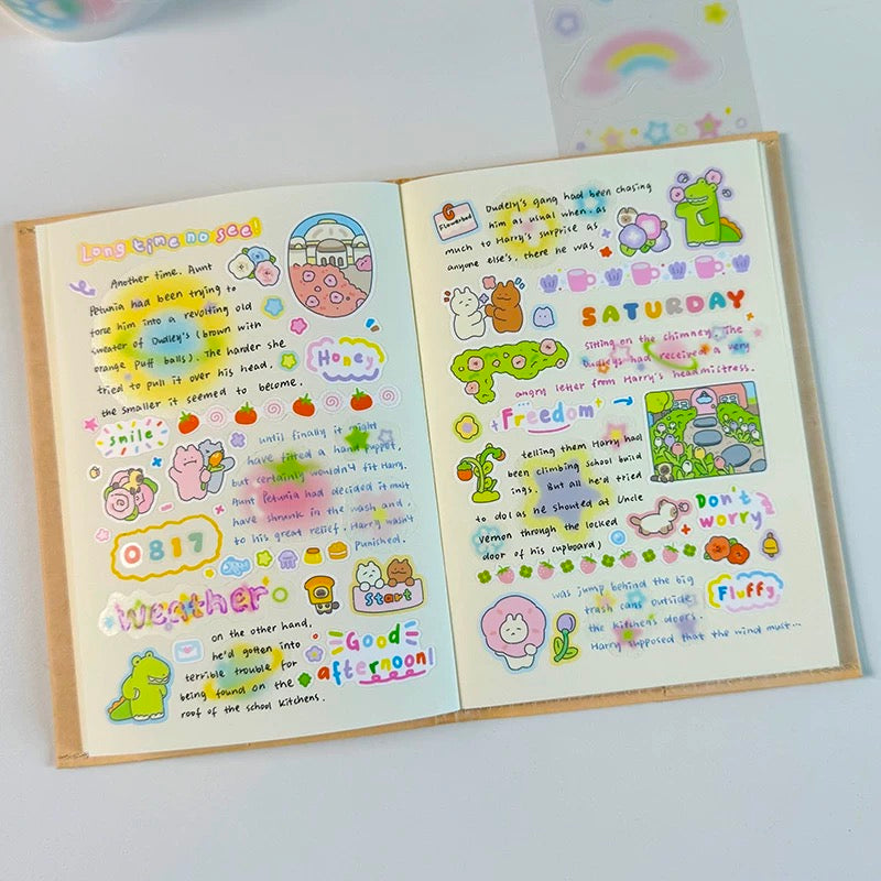 Die-Cut Sticker Roll - Fruit & Weather