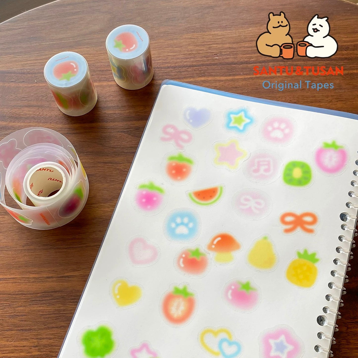 Die-Cut Sticker Roll - Fruit & Weather