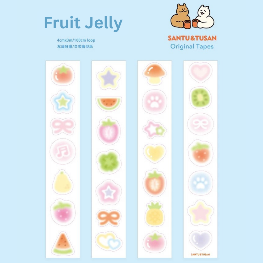 Die-Cut Sticker Roll - Fruit & Weather