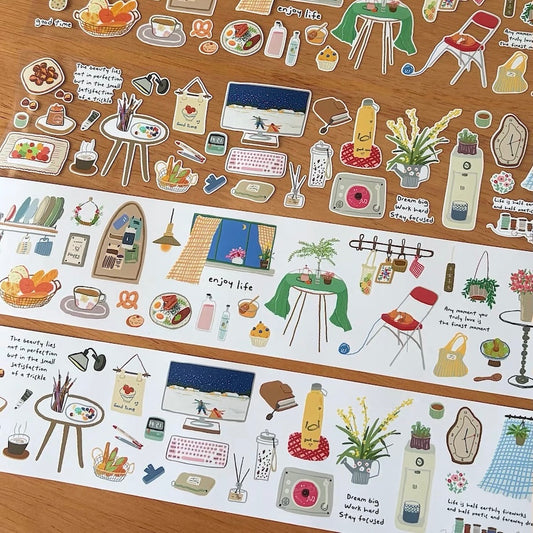 Die-Cut Sticker Roll - Slow Life