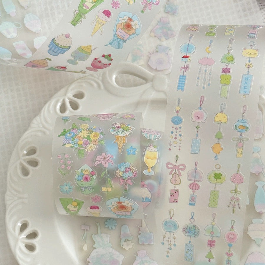 Die-Cut Sticker Roll - Summertime Poem