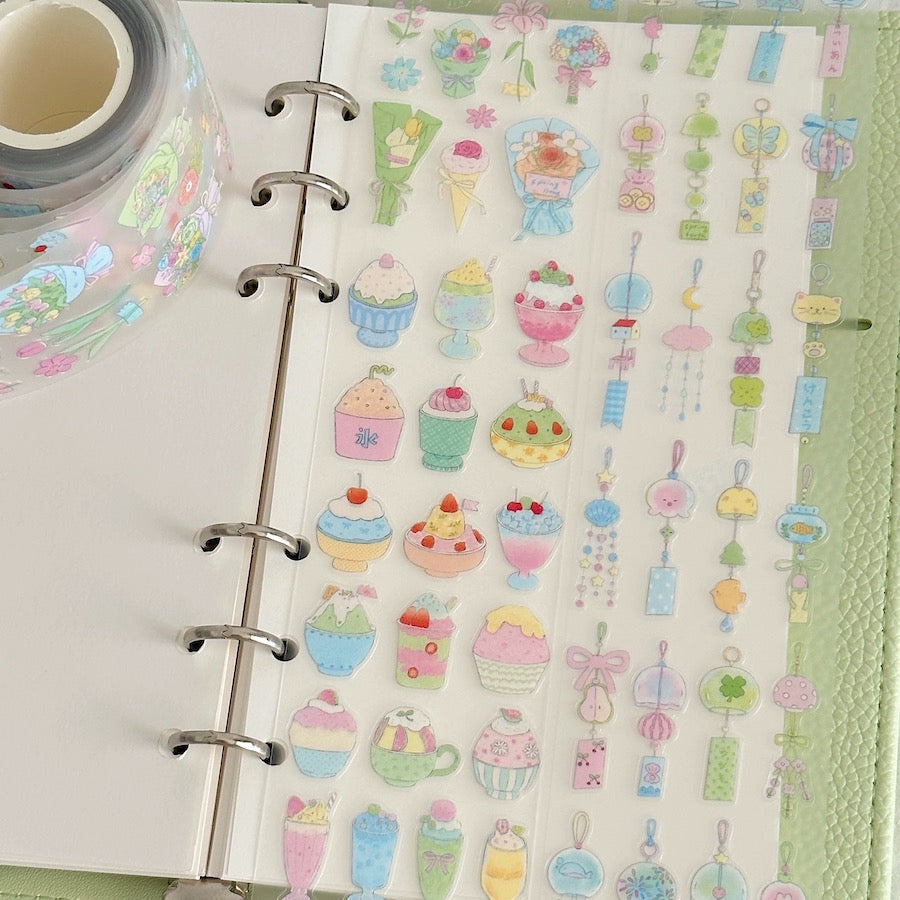 Die-Cut Sticker Roll - Summertime Poem