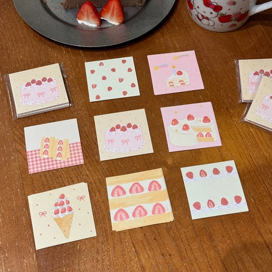 Mini Memo Pad - Strawberry