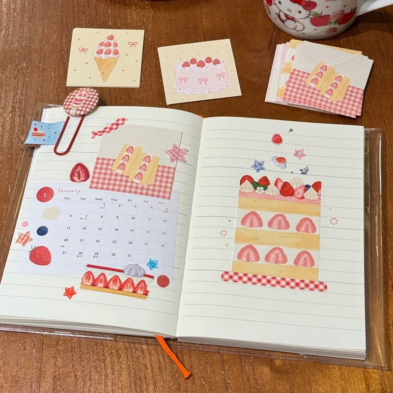 Mini Memo Pad - Strawberry