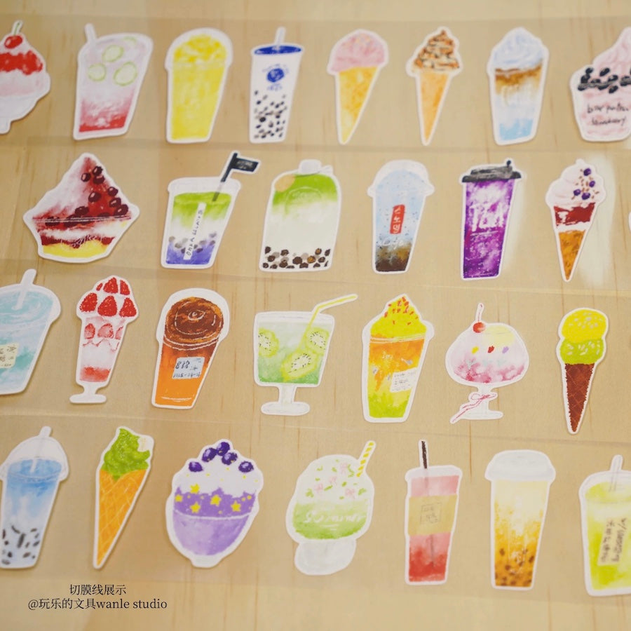 Die-Cut Sticker Roll - Summer Refresh