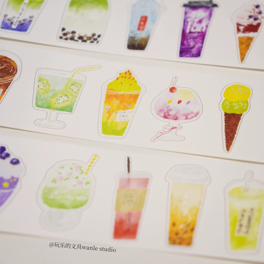 Die-Cut Sticker Roll - Summer Refresh