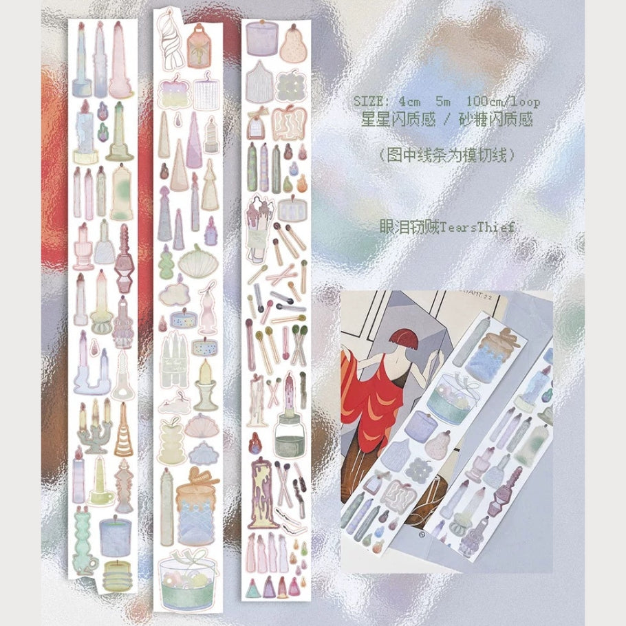 Die-Cut Sticker Roll - Candle Shop