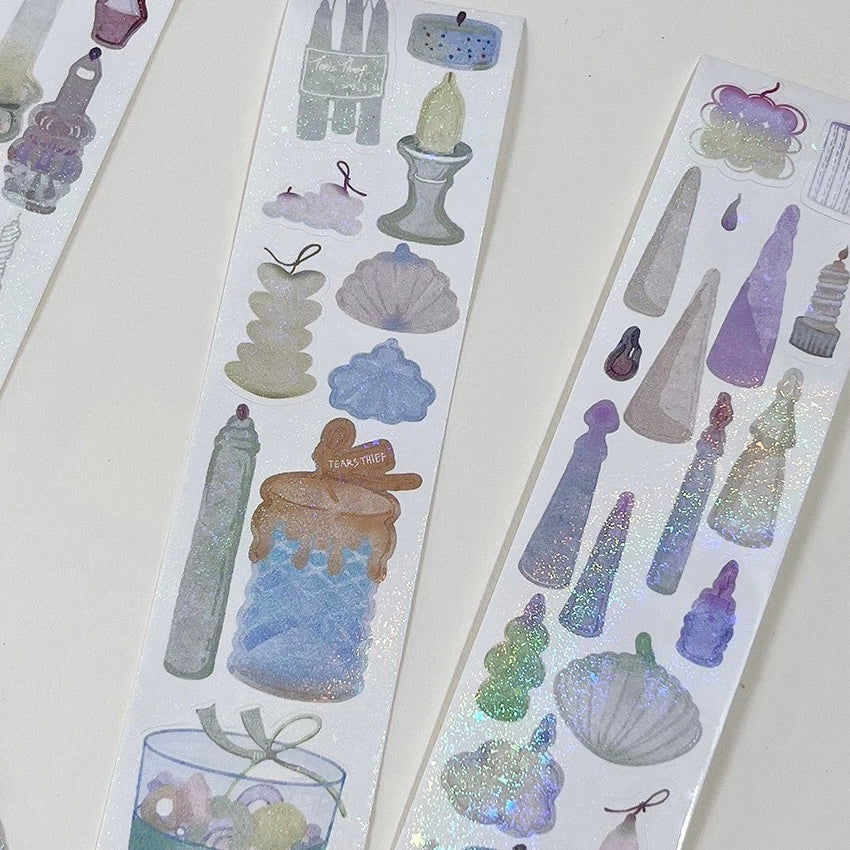 Die-Cut Sticker Roll - Candle Shop