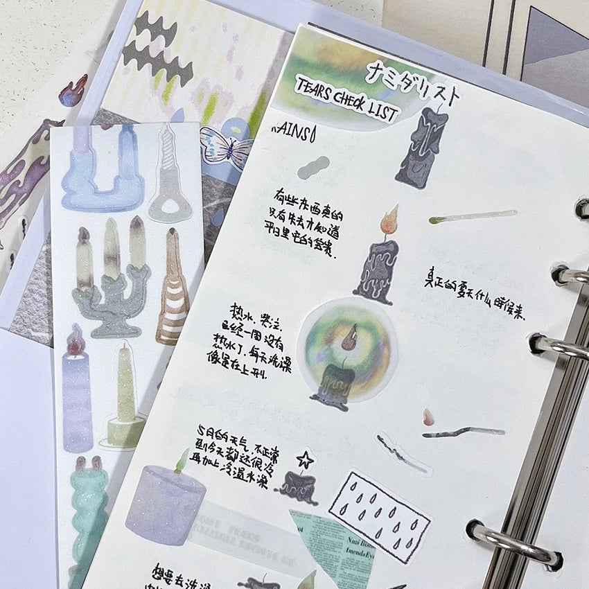 Die-Cut Sticker Roll - Candle Shop