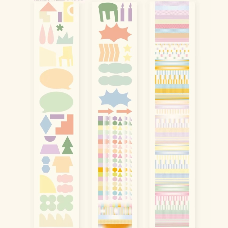 Die-Cut Sticker Roll - Geometry