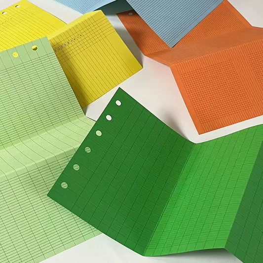 Vivid Color 5-Hole Loose Leaf Paper Refills - M5 Size
