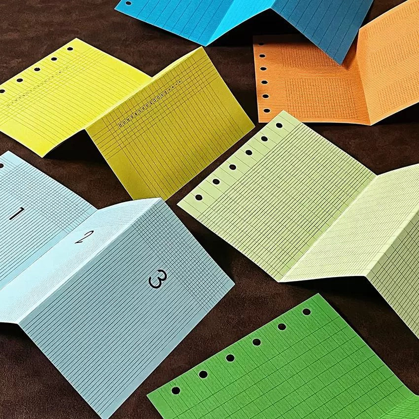 Vivid Color 5-Hole Loose Leaf Paper Refills - M5 Size