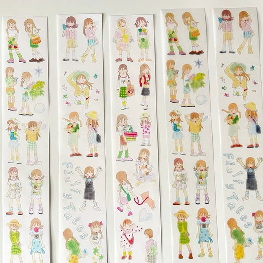 Die-Cut Sticker Roll - Fluffy Tales