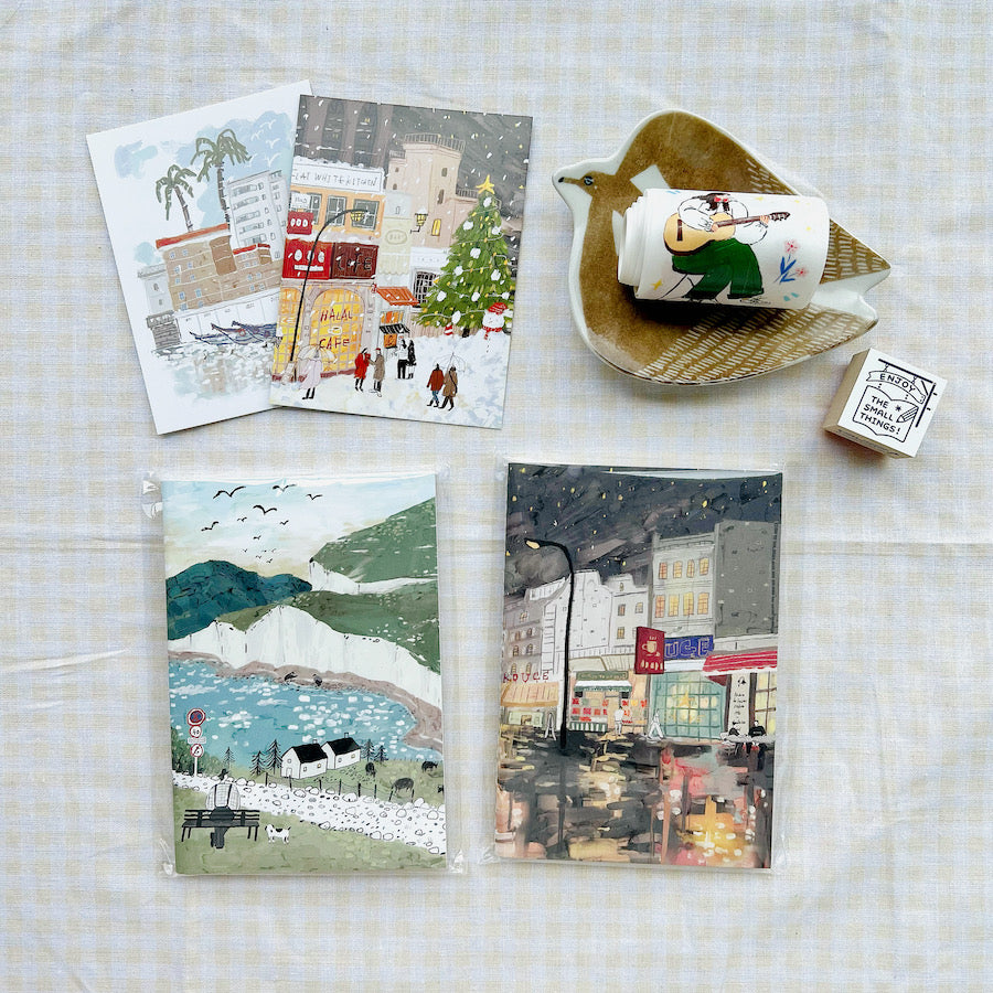 Notebook - Countryside & Night - Passport Size