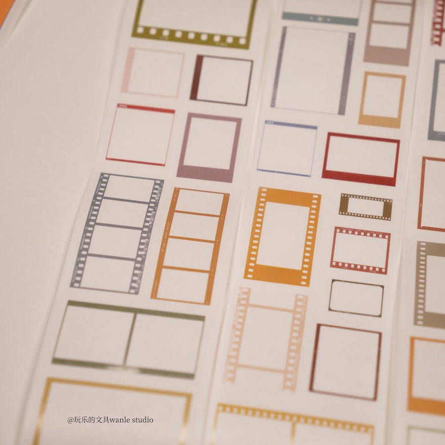 Die-Cut Sticker Roll - Photo Frames