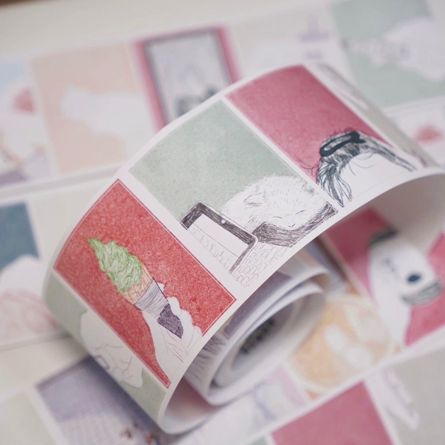 Writing Memo Roll - The Days I Lived Alone