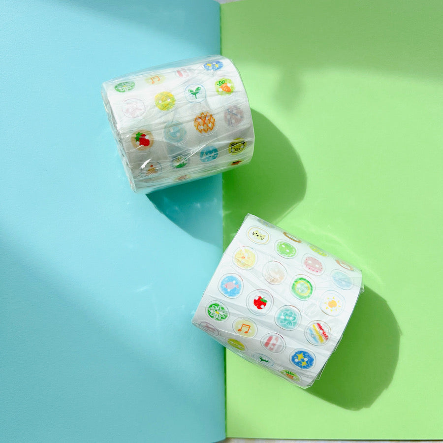 Die-Cut Sticker Roll - Tiny Button