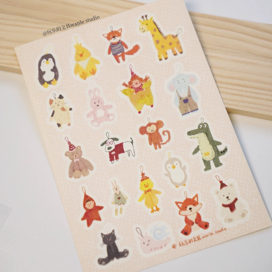 Die-Cut Sticker Sheets - Charm & Camera