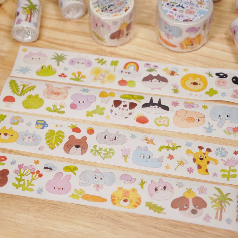 Die-Cut Sticker Roll - Little Animals