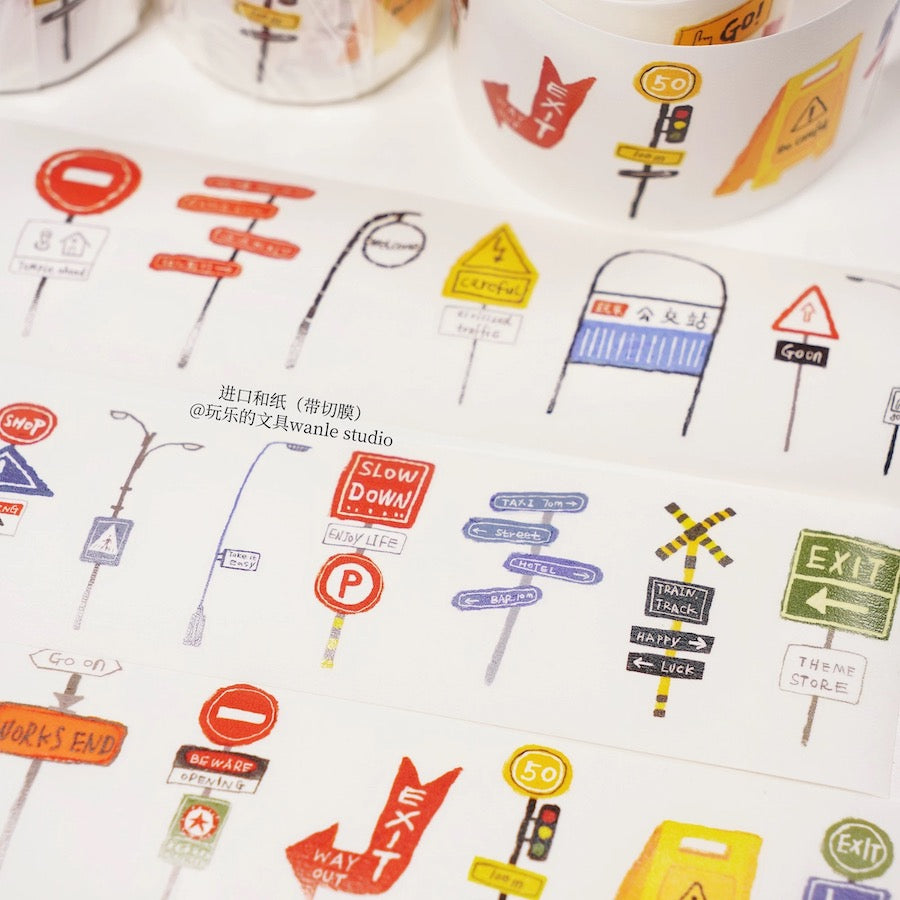 Die-Cut Sticker Roll - Many Signs