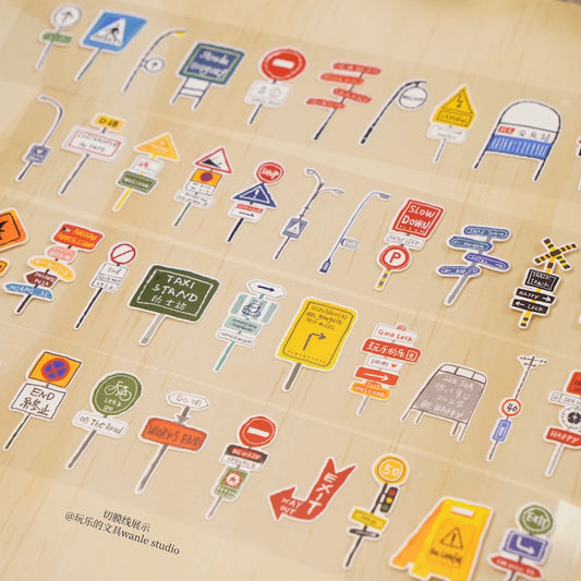 Die-Cut Sticker Roll - Many Signs