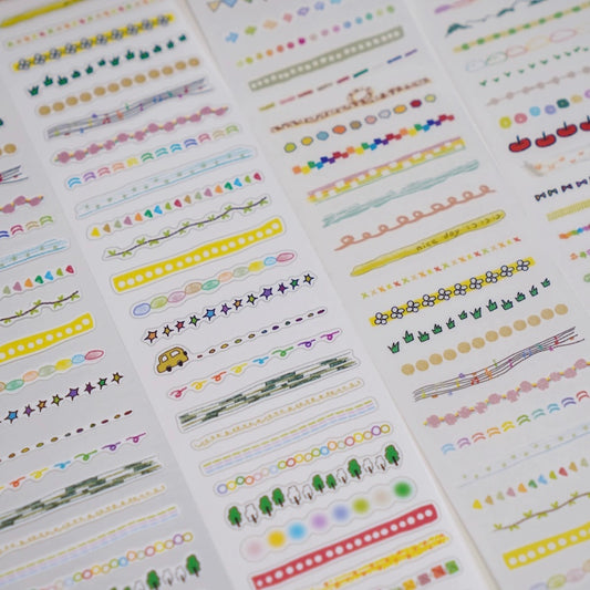 Die-Cut Sticker Roll - Rainbow Dividers