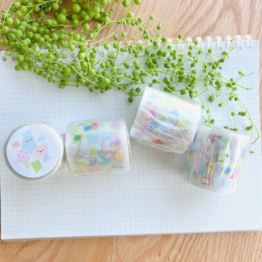 Die-Cut Sticker Roll - Colorful Pieces