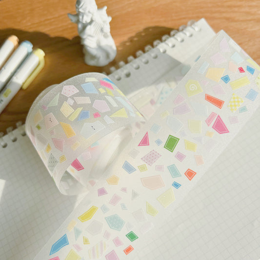 Die-Cut Sticker Roll - Colorful Pieces