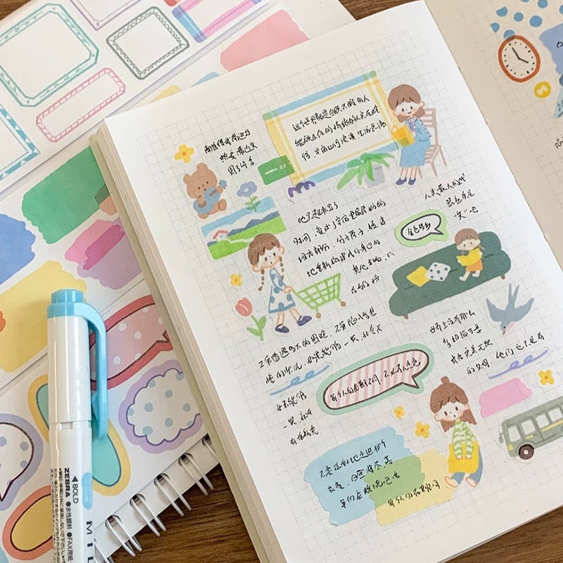 Writing Memo Roll - Colorful Frame