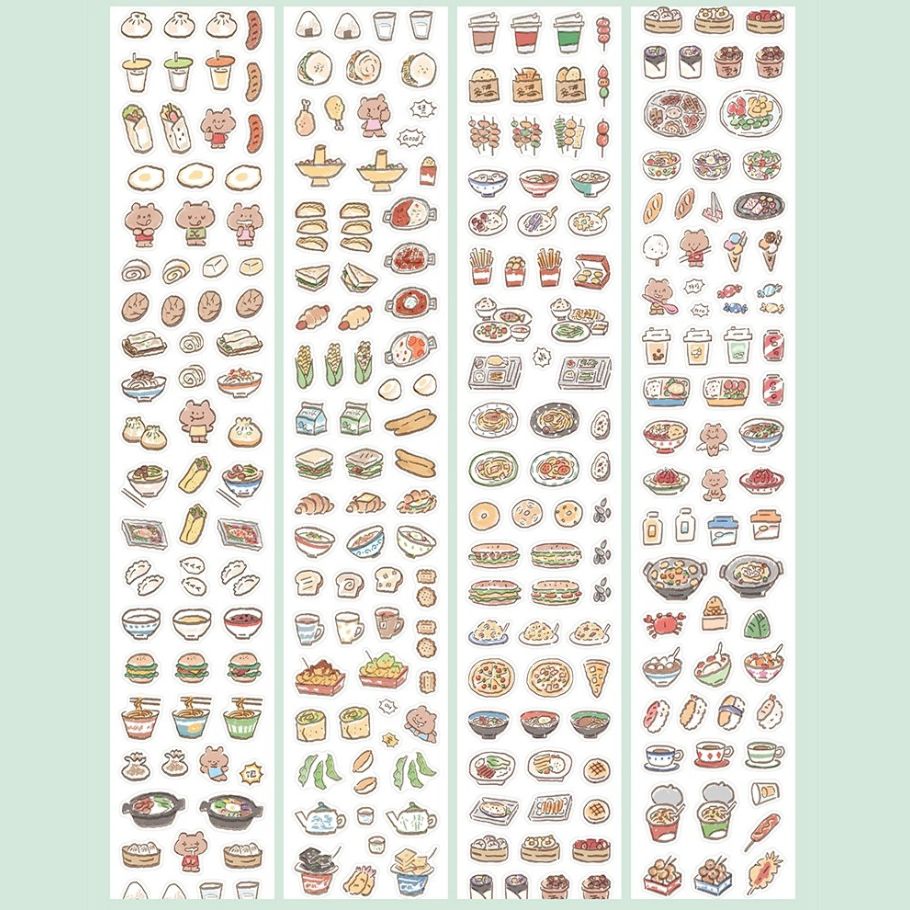 Die-Cut Sticker Roll - Daily Elements