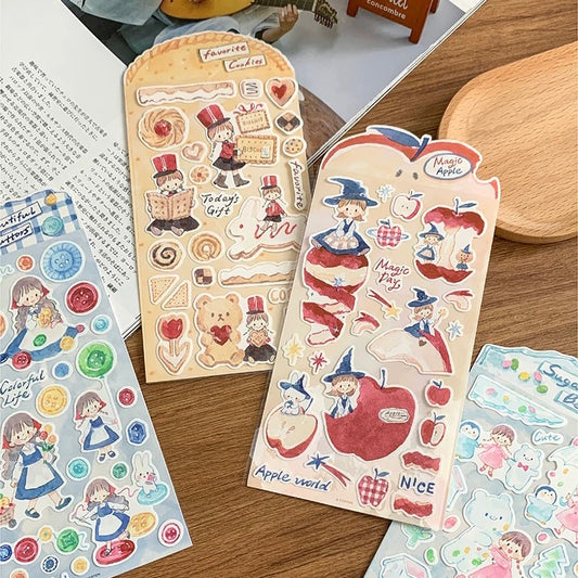 Die-Cut Sticker Sheets - Hand-Drawn