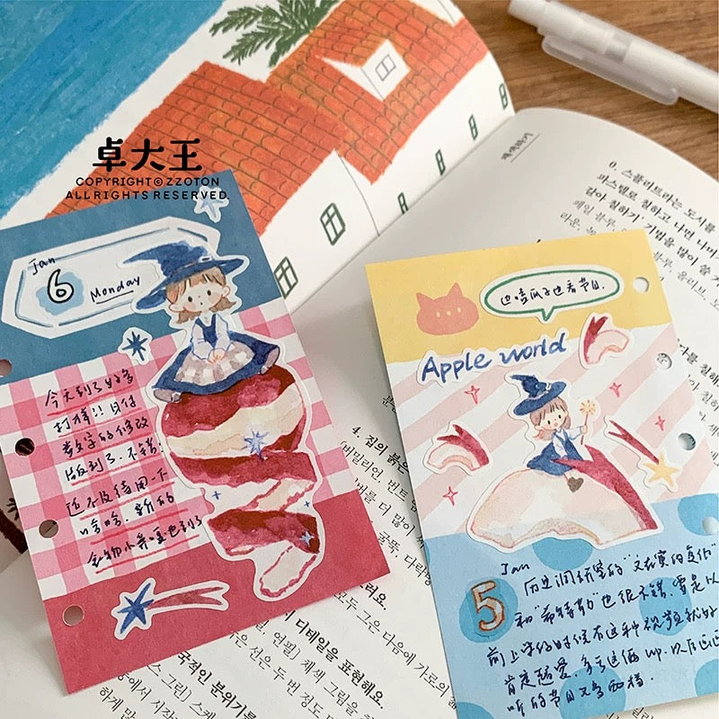 Die-Cut Sticker Sheets - Hand-Drawn