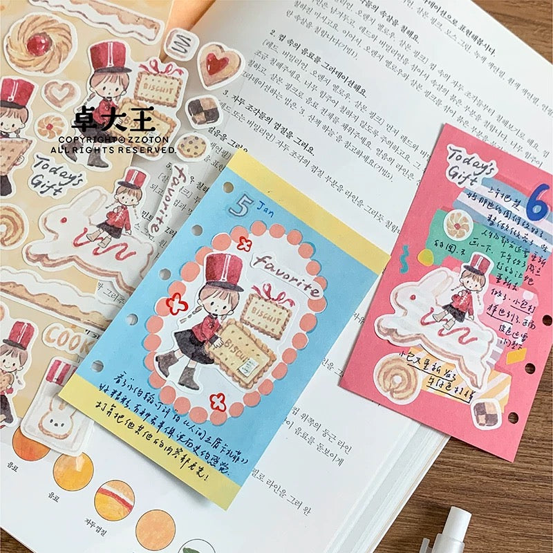 Die-Cut Sticker Sheets - Hand-Drawn