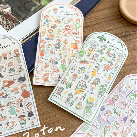 Die-Cut Sticker Sheets - Lines and Colors